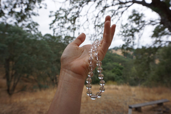 Quartz Crystal Necklace 16"