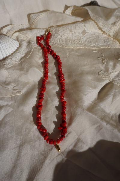 Coral Necklace 16"