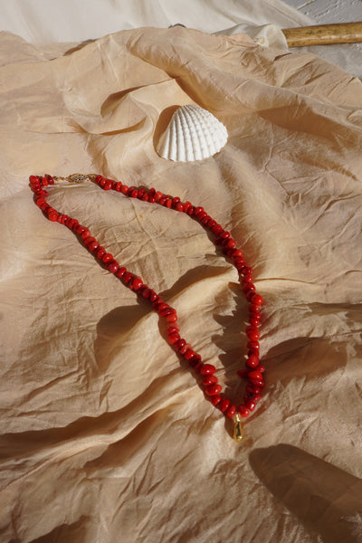 Coral Necklace 16"