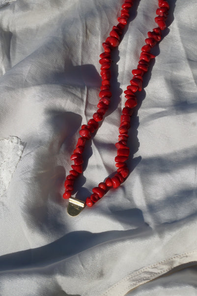 Coral Necklace 16"