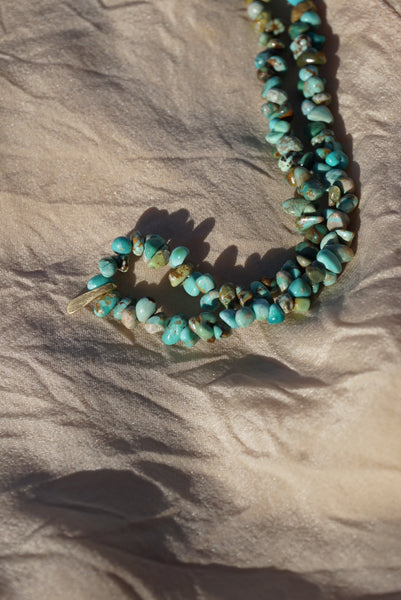 Petite Turquoise Necklace 15"