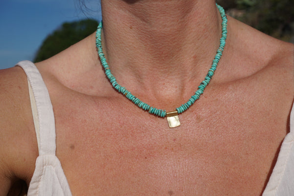 Turquoise Necklace 16"