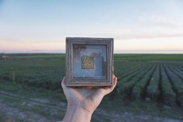 4 X 4" Custom Map Shadow Box